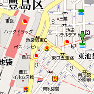 モモカフェ池袋店周辺地図